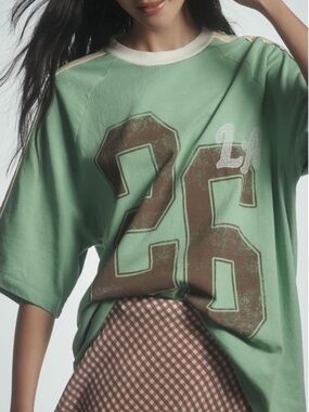 ANTHROPOLOGIE➕NWT Oversized Sporty Tee